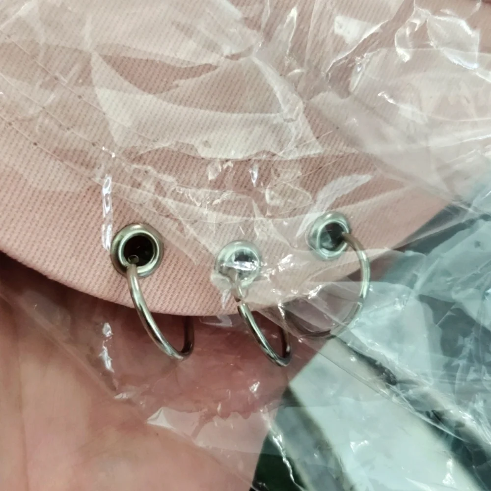 Pink pierced baseball cap